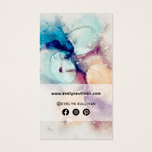 Plaque d'emballage en feuille d'or bleu violet (Dos)