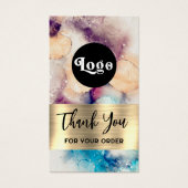 Plaque d'emballage en feuille d'or bleu violet (Devant)