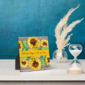 Plaque d'encouragement de l'aquarelle de tournesol (Insitu)