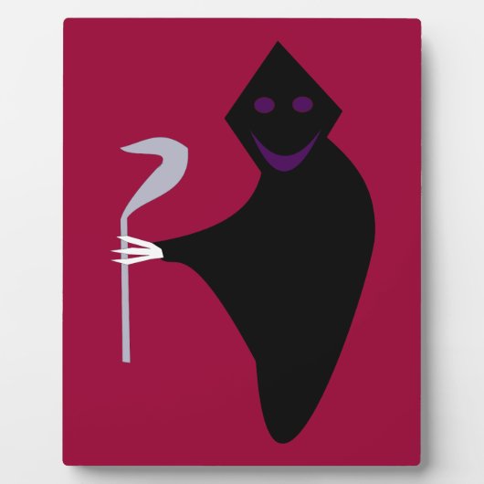 Plaque d'Halloween faucheuse (Devant)