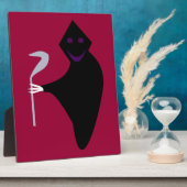 Plaque d'Halloween faucheuse (Côté)