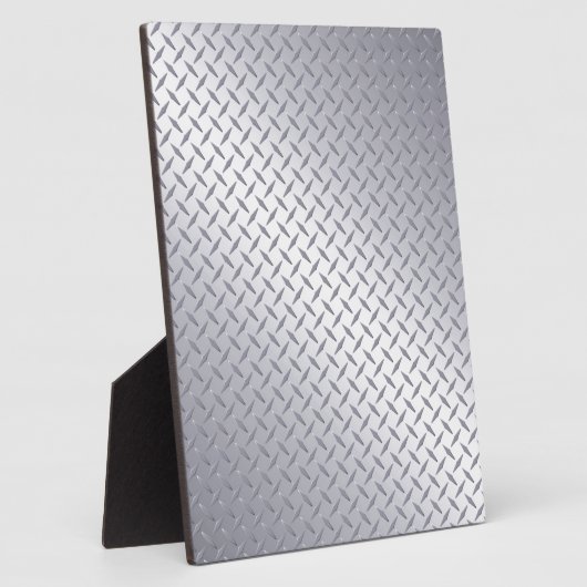 Plaque diamant en acier brillant (Côté)