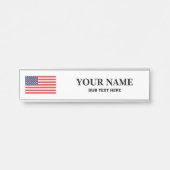 Plaque d'identification accrochante faite sur (Devant)