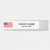 Plaque d'identification accrochante faite sur (Devant)