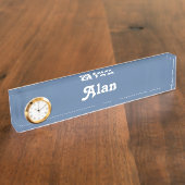 Plaque d'identification Alan de bureau (Taille)