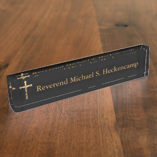 Plaque d'identification catholique personnalisée