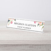 Plaque d'identification d'aquarelle de bureau (Devant)