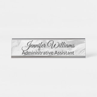 Plaque d'identification d'argent, grise et par