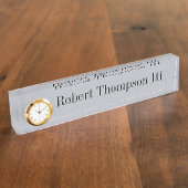 Plaque d'identification de bureau acrylique dans (Taille)