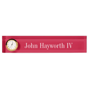 Plaque d'identification de bureau acrylique en