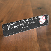 Plaque d'identification de bureau de base-ball (Taille)