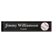 Plaque d'identification de bureau de base-ball (Devant)