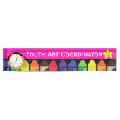 Plaque d'identification de bureau de crayons avec (Devant)