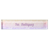 Plaque d'identification de bureau d'escritorio de (Devant)