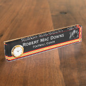 Plaque d'identification de bureau du football avec (Taille)