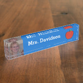 Plaque d'identification de bureau fait sur (Taille)