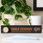 Plaque d'identification de bureau fait sur
