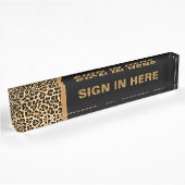 Plaque d'identification de bureau fait sur