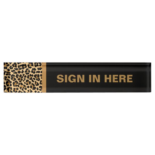 Plaque d'identification de bureau fait sur (Devant)