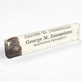 Plaque d'identification de bureau fait sur