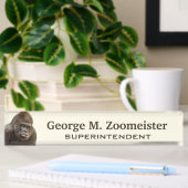 Plaque d'identification de bureau fait sur