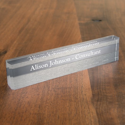 Plaque d'identification de bureau graphique de (Taille)