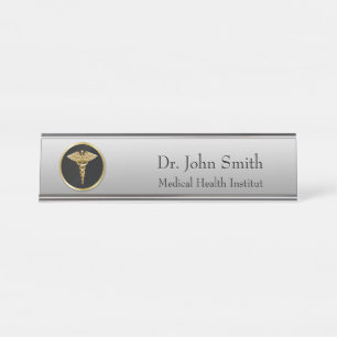 Plaque d'identification de bureau Médicale