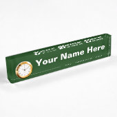 Plaque d'identification de bureau personnalisable