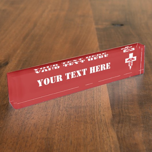 Plaque d'identification de bureau professionnel (Taille)