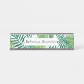 Plaque d'identification de bureau tropical moderne (Devant)