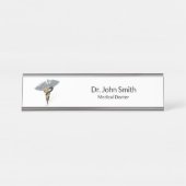 Plaque d'identification de caducée de noir de (Devant)