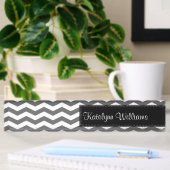 Plaque d'identification de Chevron de bureau gris