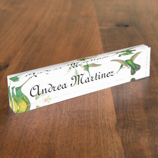 Plaque d'identification de colibris (Taille)