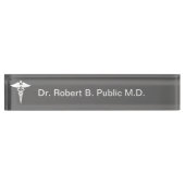Plaque d'identification de docteur Desk de (Devant)