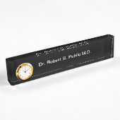 Plaque d'identification de docteur Desk de