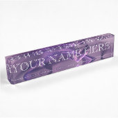 Plaque d'identification de fractale de Purple