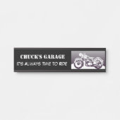 Plaque d'identification de garage de moto (Devant)