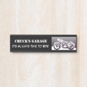 Plaque d'identification de garage de moto (Devant)
