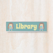 Plaque d'identification de la bibliothèque scolair (Devant)