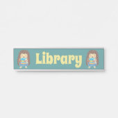 Plaque d'identification de la bibliothèque scolair (Devant)