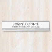 Plaque d'identification de la paroi personnalisée  (Devant)