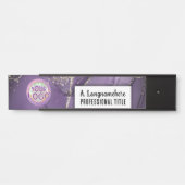 Plaque d'identification de l'espace de travail de  (Devant)