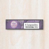 Plaque d'identification de l'espace de travail de  (Devant)