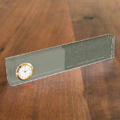 Plaque d'identification de l'horloge verte Moss pe (Taille)