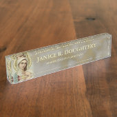 Plaque d'identification de marbre personnalisée de (Taille)