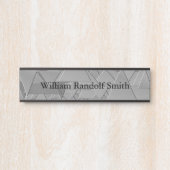 Plaque d'identification de porte de bureau de mur (Devant)