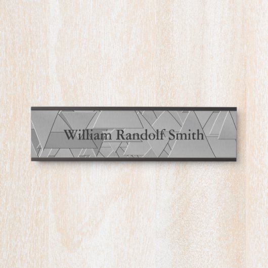 Plaque d'identification de porte de bureau de mur (Devant)