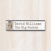 Plaque d'identification de porte orientée de (Devant)