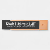 Plaque d'identification de porte professionnelle (Devant)