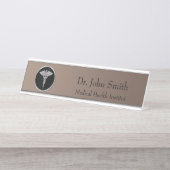 Plaque d'identification de profession de bureau (Devant)